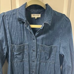 Madewell denim dress size medium
